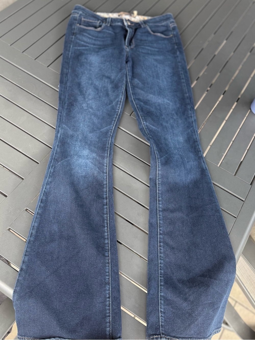 Paige High Rise Bell Canyon, flared-leg style